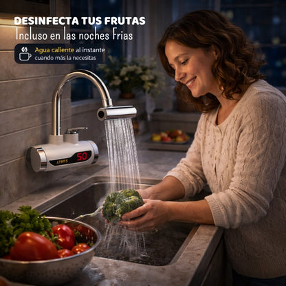 Grifo de Agua Caliente al instante + Adaptador 4 modos de Uso